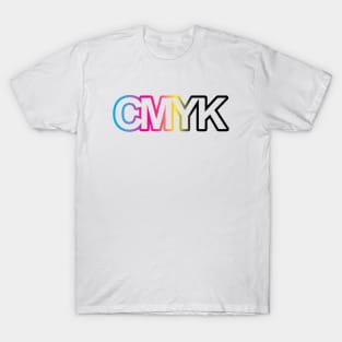 CMYK Gradient Halfotne T-Shirt